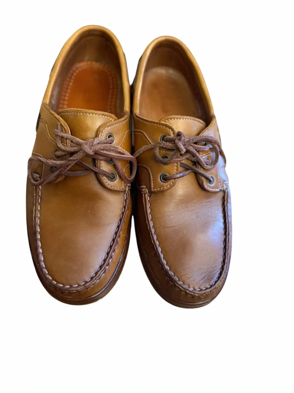 Allen Edmonds Eastport Loafers Boat Shoes Brown Leather Slip-on Men's Sz 9D